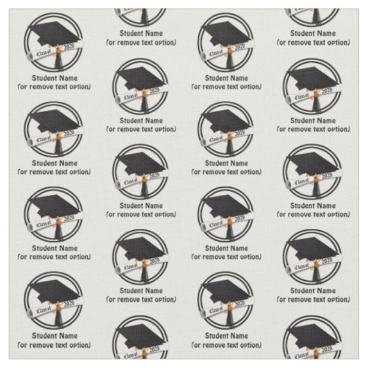 Grad Cap Diploma Class of 2026 Graduation ファブリック (クローズアップ)