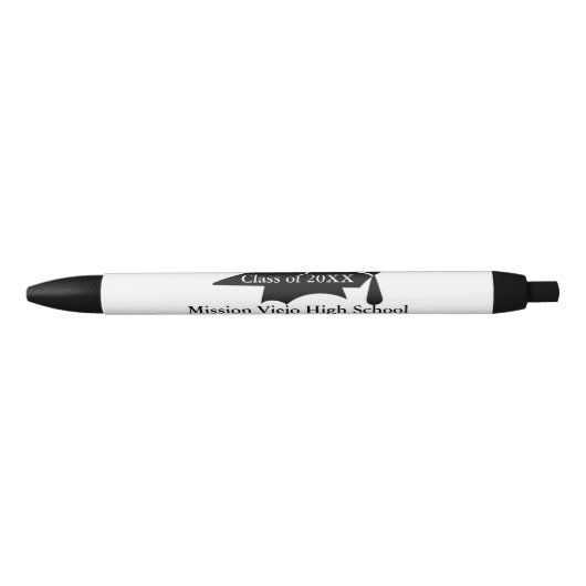 Grad Cap Graduation 青ボールペン (正面)