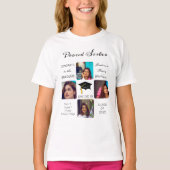 Grad Cap Multiple Photo Grad Keepsake 誇りを持った Ser Tシャツ (正面)