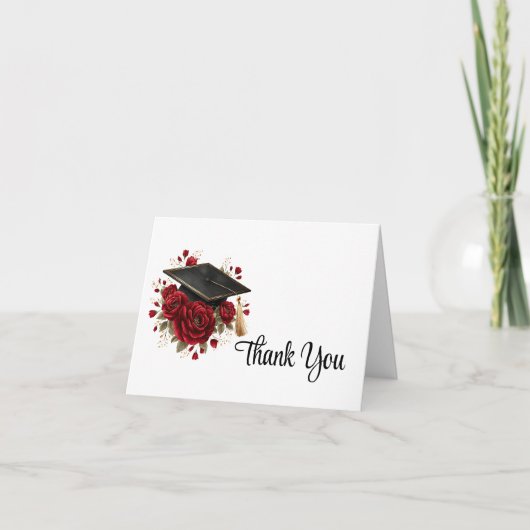 Grad Cap Thank You Note Card ノートカード (正面)