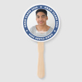 Grad Class 20XX卒業式モダンカスタム写真 ハンドファン (裏面)