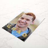 GRAD Class of 2025 Photo Gradationゴールドフォイル 箔招待状 (回転した状態)