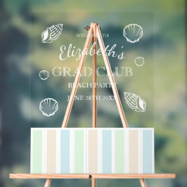 Grad Club Beach Party アクリルサイン