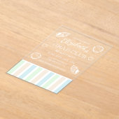 Grad Club Beach Party アクリル招待状 (レイダウン)