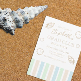 Grad Club Beach Party 招待状