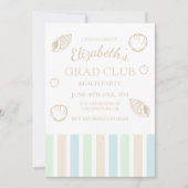 Grad Club Beach Party 招待状 (正面)