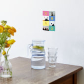 GRAD COLOR BLOCKSフォト数々のグラデーションN 箔ポスター (レイダウン (キッチン))