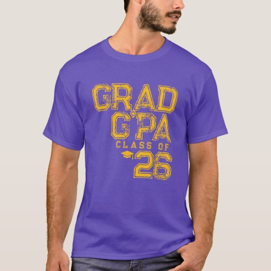Grad G'Pa | 2026年卒業 Tシャツ (正面)