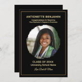 Grad Graduate Photo Graduation Card (正面/裏面)