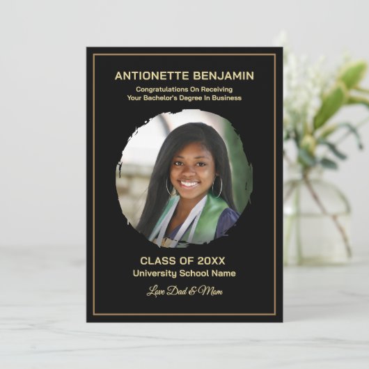 Grad Graduate Photo Graduation Card (スタンド正面)