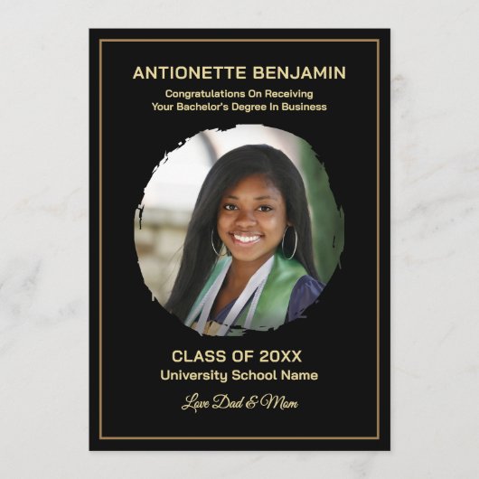 Grad Graduate Photo Graduation Card (正面)