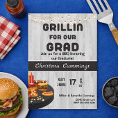 Grad & Grill Graduation Barbeque 招待状