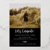 GRAD Headline Photo卒業 箔招待状 (裏面)