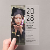 Grad Party Custom Photo アクリル招待状 (インサイチュ (ポータブル))