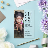 Grad Party Custom Photo アクリル招待状 (インサイチュ (ウェディング))