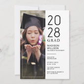 Grad Party Custom Photo サンキューカード (正面)