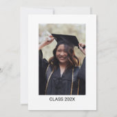 Grad Party Custom Photo サンキューカード (裏面)