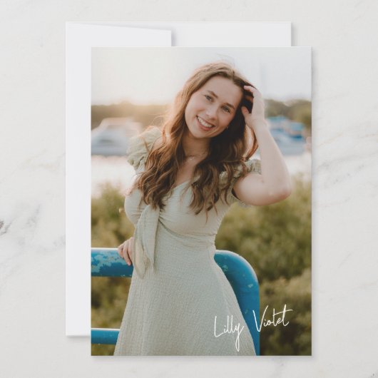 Grad Party Invite 招待状 (正面)