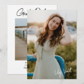 Grad Party Invite 招待状 (正面/裏面)