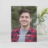  Grad Party  Photo Invitation Personalize カード (スタンド正面)