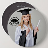 Grad Photo Button - Custom Personalized Pin 缶バッジ (正面&裏面)