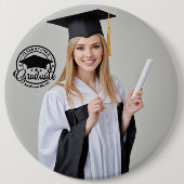 Grad Photo Button - Custom Personalized Pin 缶バッジ (正面)