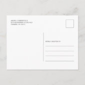 Grad Photo Script数々の卒業2025パーティー インビテーションポストカード (裏面)