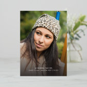 Grad Photos Gold Foil 2024卒業発表 箔招待状 (立ち正面)