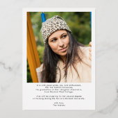 Grad Photos Gold Foil 2024卒業発表 箔招待状 (裏面)