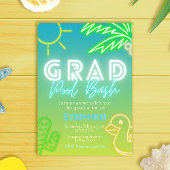 Grad Pool Bash - Pool Party  招待状