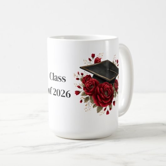 Grad Red Roses Coffee Mug コーヒーマグカップ (正面右)