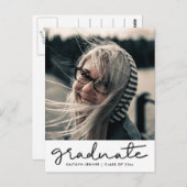 Grad Scriptの卒業パーティー |日付写真を保存 ポストカード (正面/裏面)