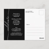 Grad Scriptエレガント写真の卒業 ポストカード (裏面)