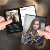 Grad Scriptエレガント写真の卒業 ポストカード