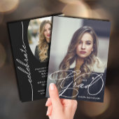 Grad Scriptエレガント写真の卒業 招待状