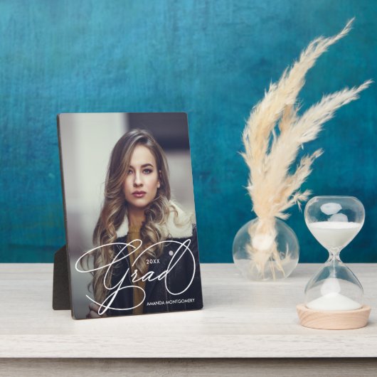 Grad Scriptモダン写真の卒業 フォトプラーク (側面)
