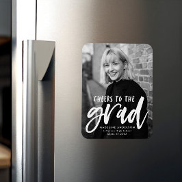 Grad Script Photo Graduationへの応援 マグネット
