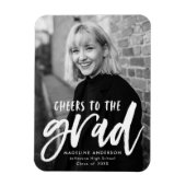 Grad Script Photo Graduationへの応援 マグネット (縦)