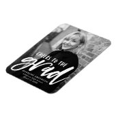 Grad Script Photo Graduationへの応援 マグネット (左側)