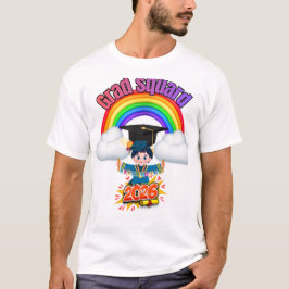 Grad Squad 2026 Rainbow Graduation Family Matching Tシャツ