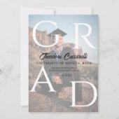 GRAD, Two-Image Graduation Announcement & Invite 招待状 (正面)