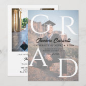 GRAD, Two-Image Graduation Announcement & Invite 招待状 (正面/裏面)