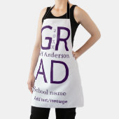 Grad typography modern graduation simple minimal c エプロン (インサイチュ)