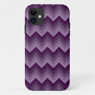 Gradated紫色のシェブロンのストライプのなiPhone 5 Case mate iPhone 11 ケース