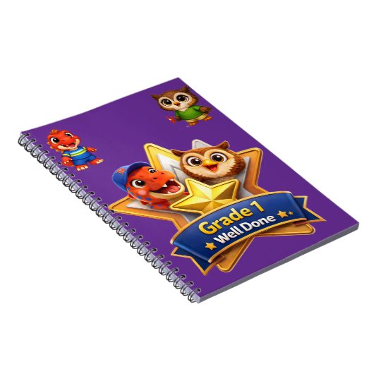 Grade 1 well done hoot the owl and Rex achievement ノートブック (右側)