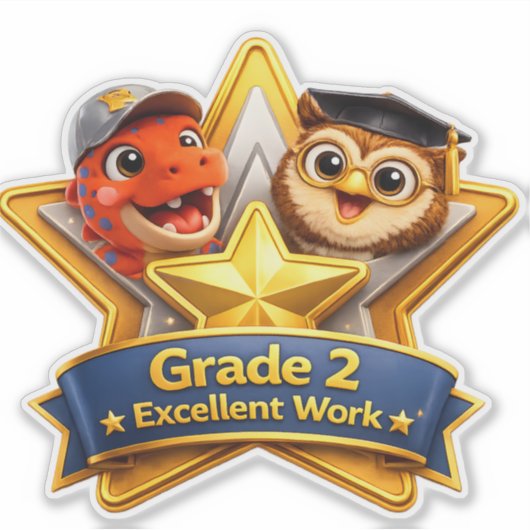 Grade 2 excellent work with the owl and Rex custom シール (正面)