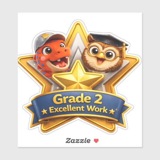 Grade 2 excellent work with the owl and Rex custom シール (シート)