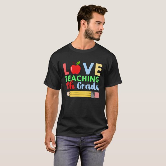 Grade 4 Pencil Teacher Tシャツ (正面フル)
