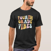 Grade 4 Teachers  Students   Hippie Fourth Grade V Tシャツ (正面)