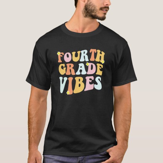 Grade 4 Teachers  Students   Hippie Fourth Grade V Tシャツ (正面)